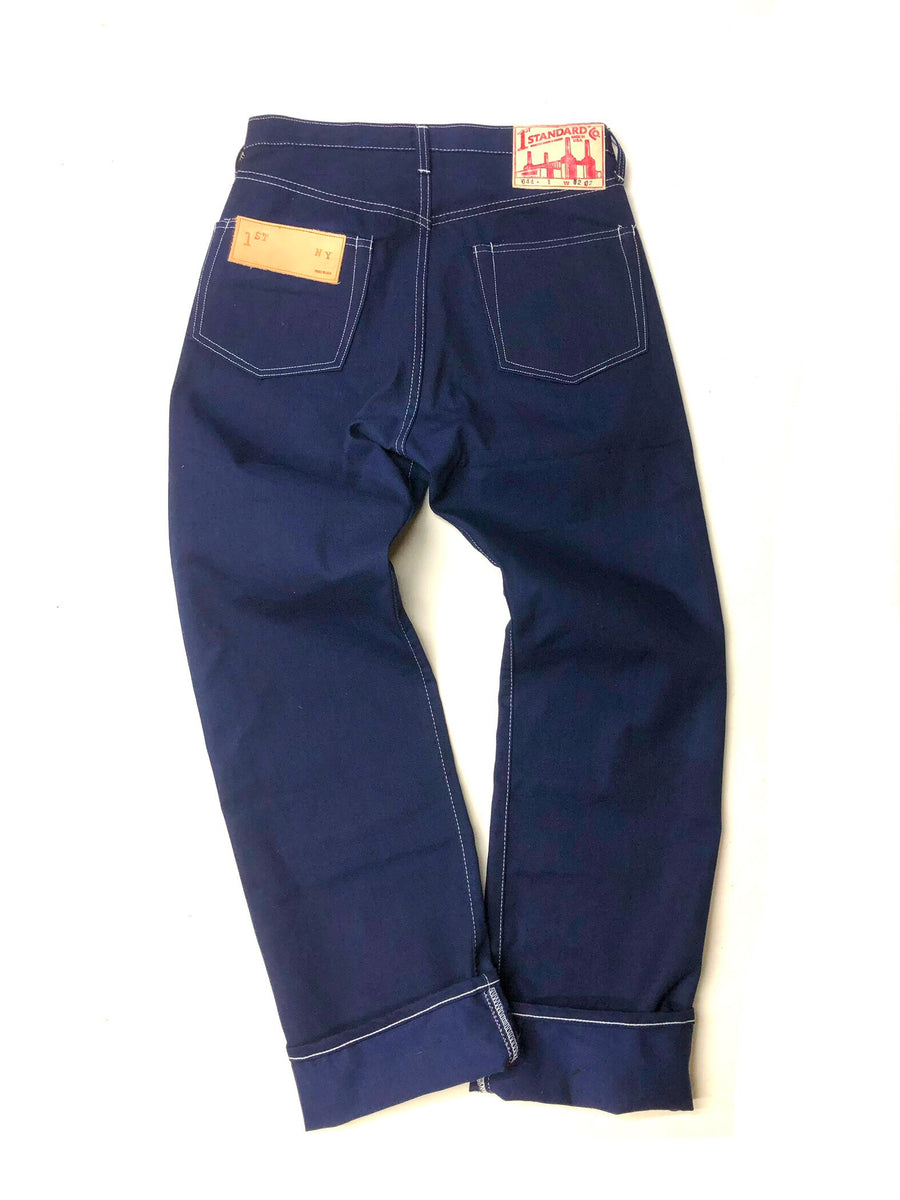 【COLOR iN ID】Rivet Incision Easy Denim Jeans With Hidden Rivets / Proximity Denim / 644-1 – First