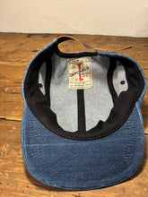 Denim Color-Block hat / Upcycled
