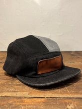 Denim Color-Block hat / Upcycled