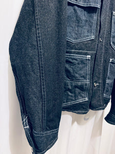 Work Jacket Denim, Twill Salt & Pepper / size 44