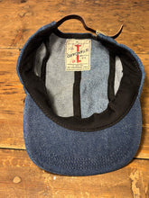Denim Color-Block hat / Upcycled
