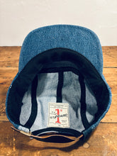Denim Color-Block hat / Upcycled