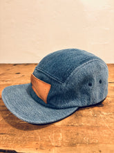 Denim Color-Block hat / Upcycled
