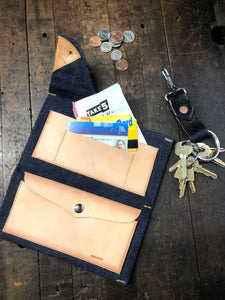 Wallet Pouch / Denim & Leather