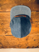 Denim Color-Block hat / Upcycled