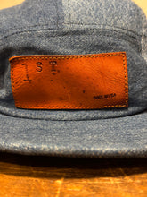 Denim Color-Block hat / Upcycled