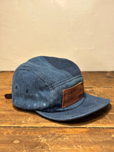 Denim Color-Block hat / Upcycled