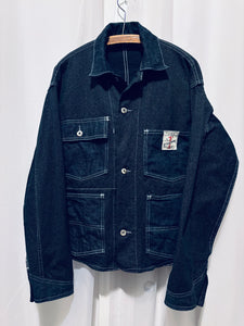 Work Jacket Denim, Twill Salt & Pepper / size 44