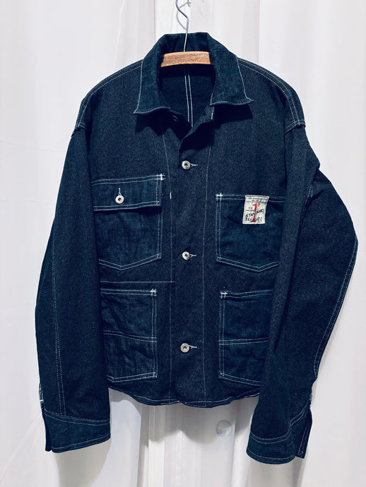 Work Jacket Denim, Twill Salt & Pepper / size 44