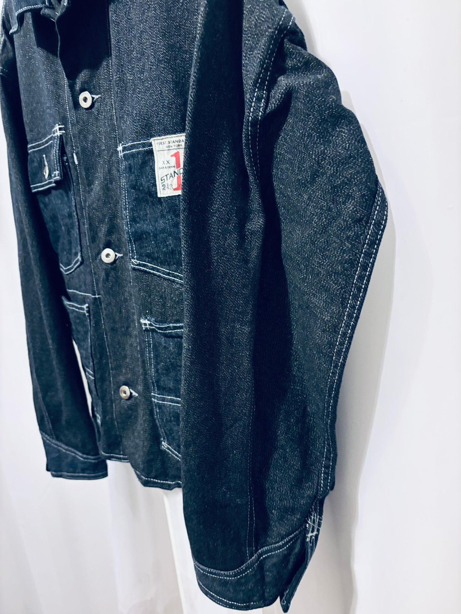 Work Jacket Denim, Twill Salt & Pepper / size 44 – First