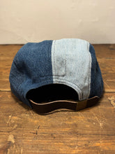 Denim Color-Block hat / Upcycled
