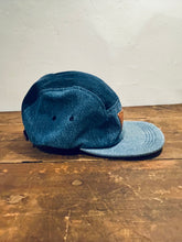Denim Color-Block hat / Upcycled