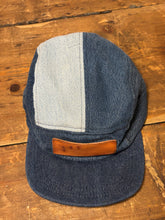 Denim Color-Block hat / Upcycled