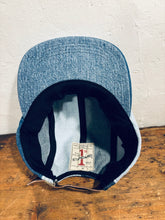 Denim Color-Block hat / Upcycled