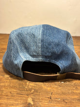 Denim Color-Block hat / Upcycled