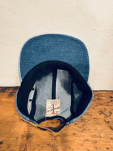 Denim Color-Block hat / Upcycled