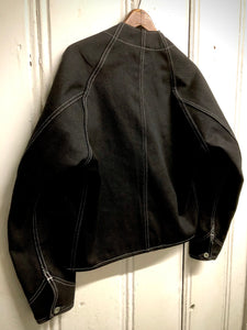 389 / Waist Jacket / Black Denim