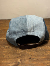 Denim Color-Block hat / Upcycled