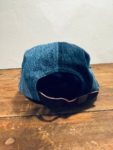 Denim Color-Block hat / Upcycled