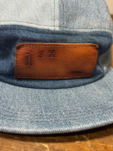 Denim Color-Block hat / Upcycled