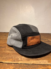 Denim Color-Block hat / Upcycled