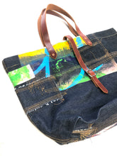 Denim Patchwork Reversible Bag / 653