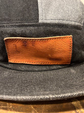 Denim Color-Block hat / Upcycled