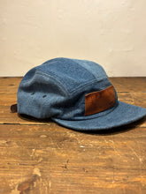 Denim Color-Block hat / Upcycled