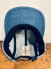 Denim Color-Block hat / Upcycled