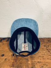 Denim Color-Block hat / Upcycled