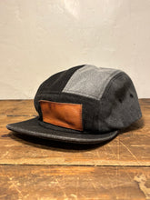 Denim Color-Block hat / Upcycled