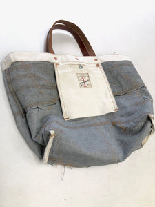 Denim Patchwork Reversible Bag / 653