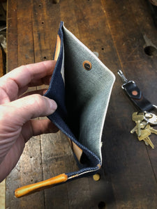 Wallet Pouch / Denim & Leather