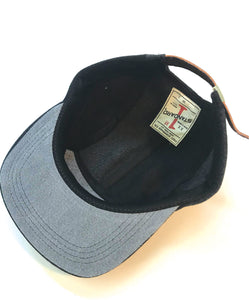 Black Recycled Denim Hat