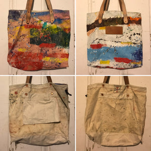 Art Canvas Reversible Shoulder Bag