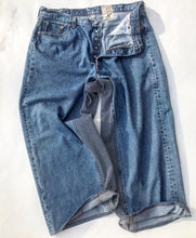 Wide Leg / Two Tone Jeans N.135