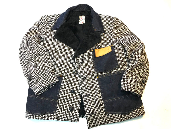 Houndstooth Wool Coat / ReWork